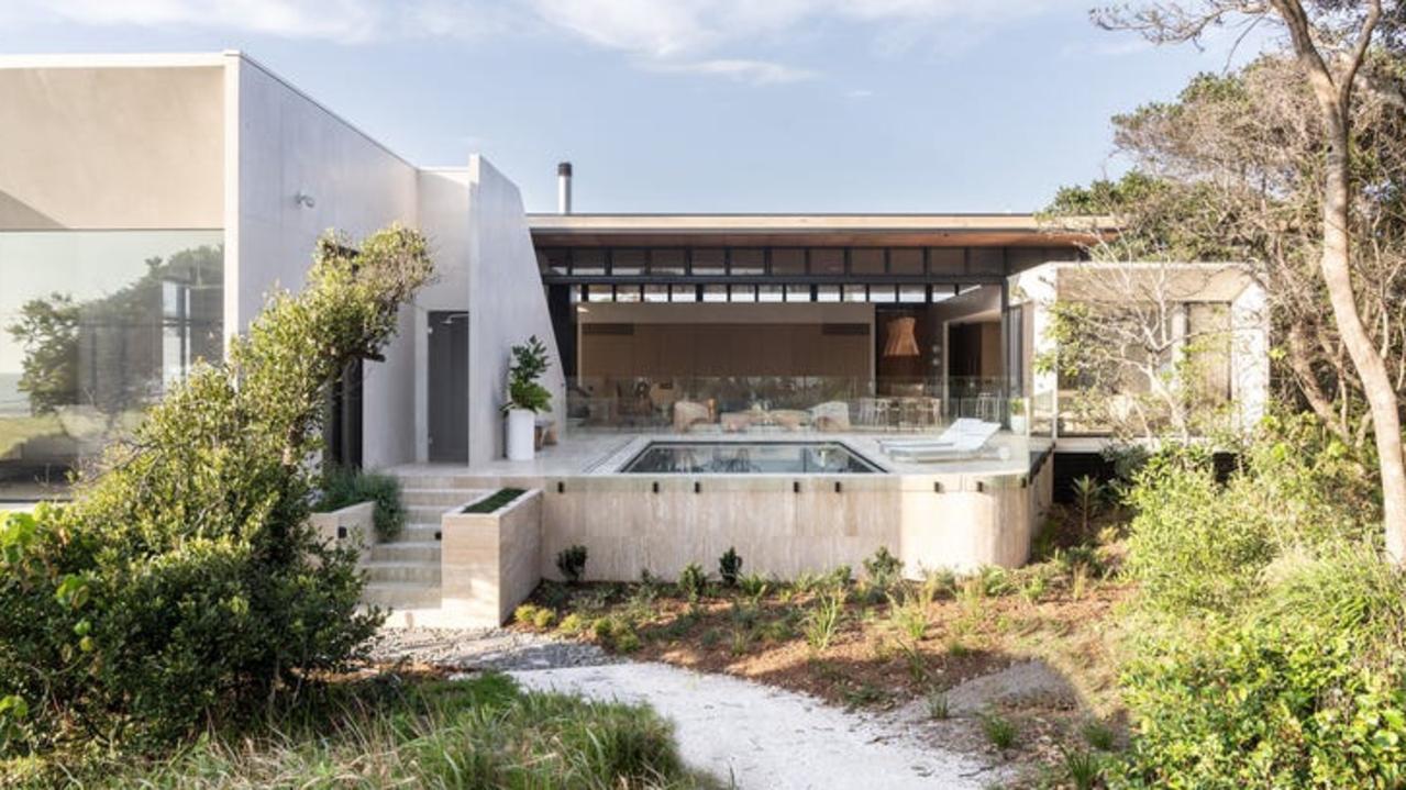 The Byron Bay home has a unique design.