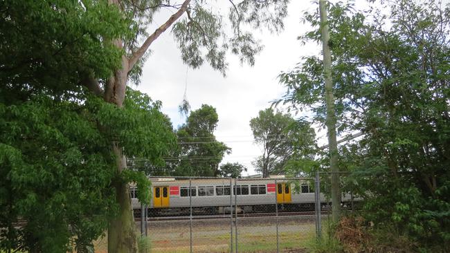 A train passing by Trudgian St. Photo: Kristy Muir