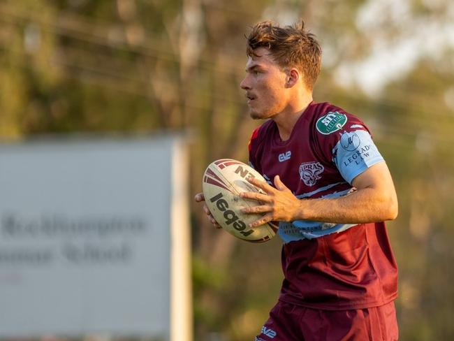 Rugby league sensation Connor Rothery at Capras pre-season training.