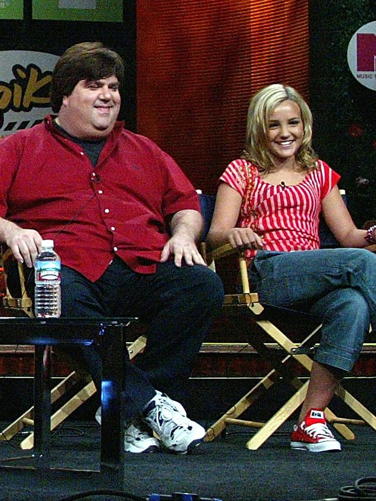 Schneider with a young Jamie Lynn Spears at a press event in 2004. PictureL Frederick M. Brown/Getty Images