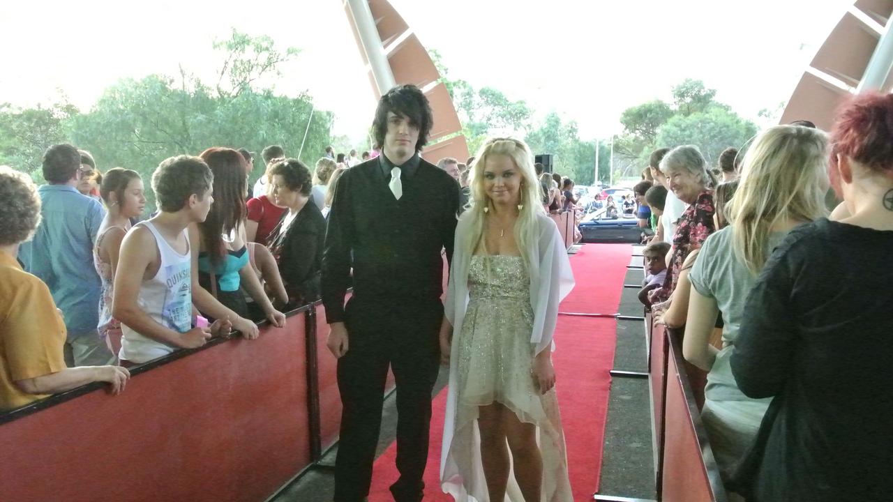 Sam Bell and Rebecca Knight at the 2012 Our Lady of the Sacred Heart Catholic College formal at the Alice Springs Convention Centre. Picture: NT NEWS