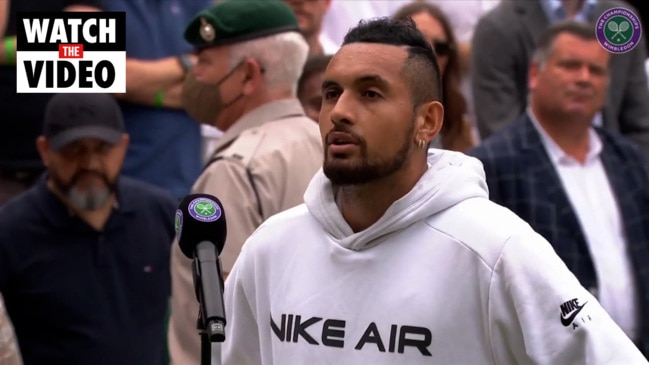 Nick Kyrgios forced to retire hurt from Wimbledon third round