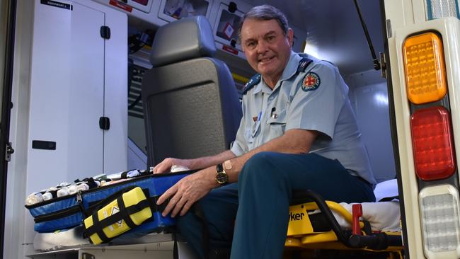 Long serving Gympie ambulance Officer In Charge Wayne Sachs on Wednesday marked an incredible 50 years in the job.