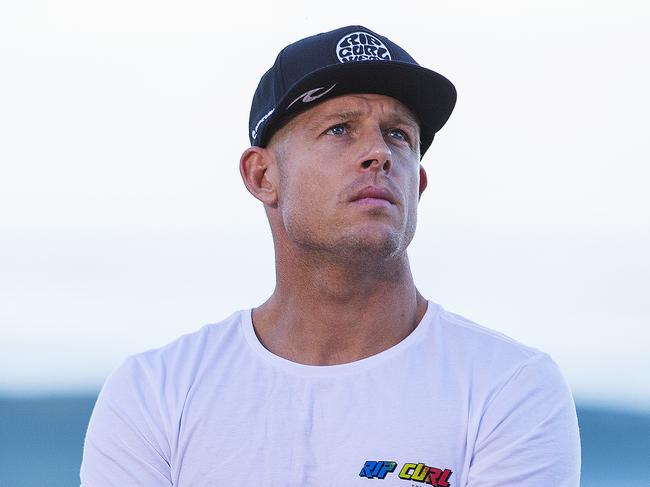 Mick Fanning MAGE CAPTION (Tuesday December 8, 2015): World No. 1 Mick Fanning of Australia (pictured) at the press conference for the opening of the Billabong Pipeline Masters on Oahu, Hawaii on Tuesday December 8, 2015. IMAGE CREDIT: WSL /Kirstin PHOTOGRAPHER: Kirstin Scholtz SOCIAL MEDIA TAG: @wsl @kirstinscholtz GCB The images attached or accessed by link within this email ("Images") are hand-out images from the Association of Surfing Professionals LLC ("World Surf League"). All Images are royalty-free but for editorial use only. No commercial or other rights are granted to the Images in any way. The Images are provided on an "as is" basis and no warranty is provided for use of a particular purpose. Rights to an individual within an Image are not provided. Copyright to the Images is owned by World Surf League. Sale or license of the Images is prohibited. ALL RIGHTS RESERVED.