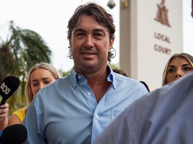 Matt Wright arrives at the Darwin Local Court on Thursday. Picture: Pema Tamang Pakhrin