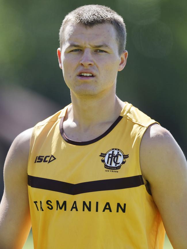 Jack Ginnivan is part of Hawthorn’s lethal crew of small forwards. Picture: Michael Klein