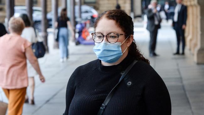 Prosecutor Jemma Litster outside District Court in 2022. Picture: NCA NewsWire / Brenton Edwards