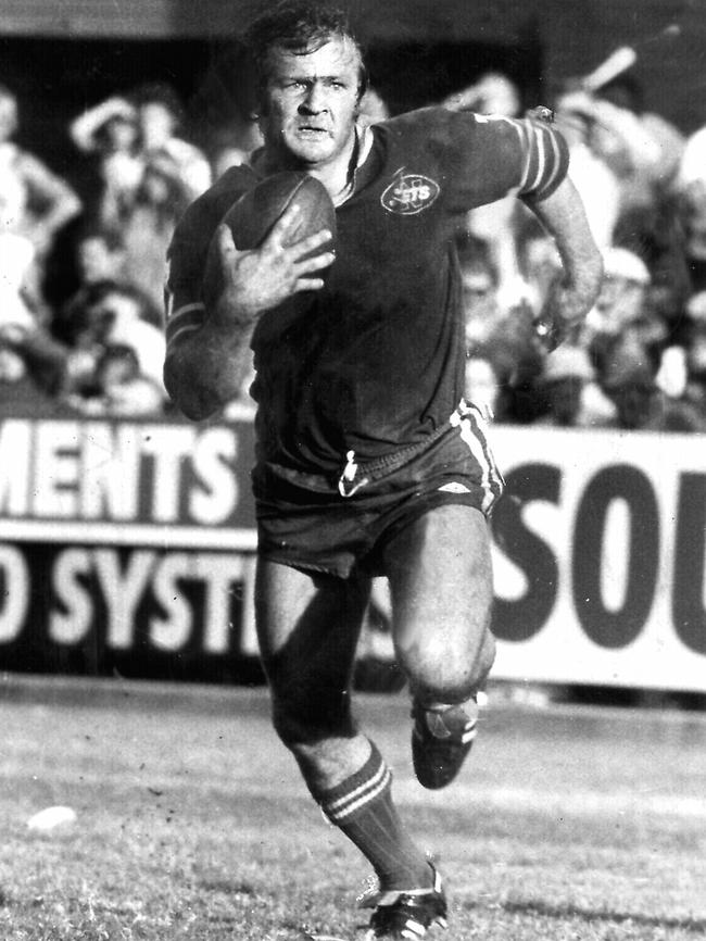 Tommy Raudonikis in his playing days for Newtown.