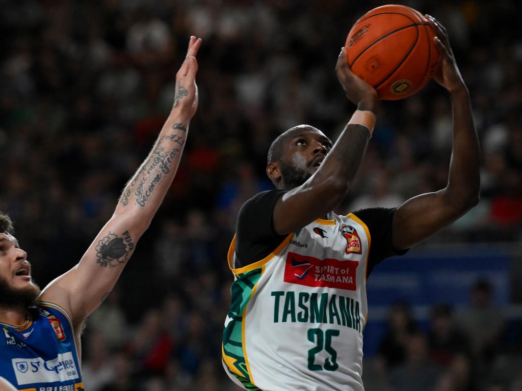 Milton Doyle lit up Nissan Arena with 33 points and nine rebounds. Picture: Matt Roberts/Getty Images