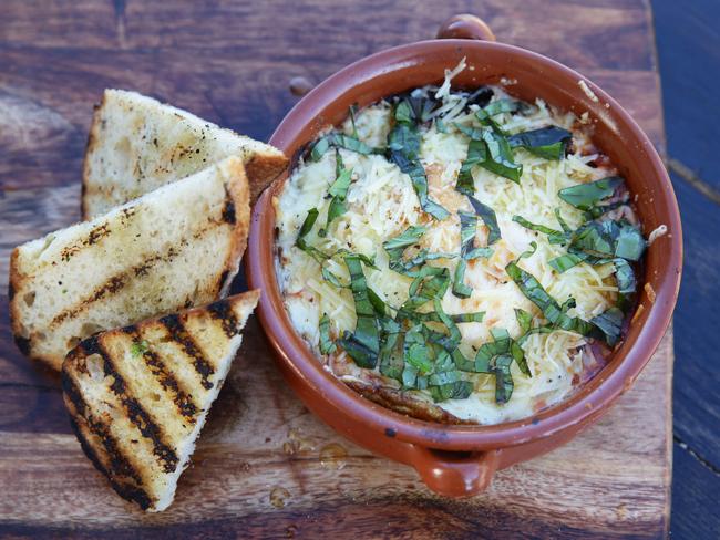 The Italian Baked Eggs will not leave you hungry. Picture: Craig Wilson