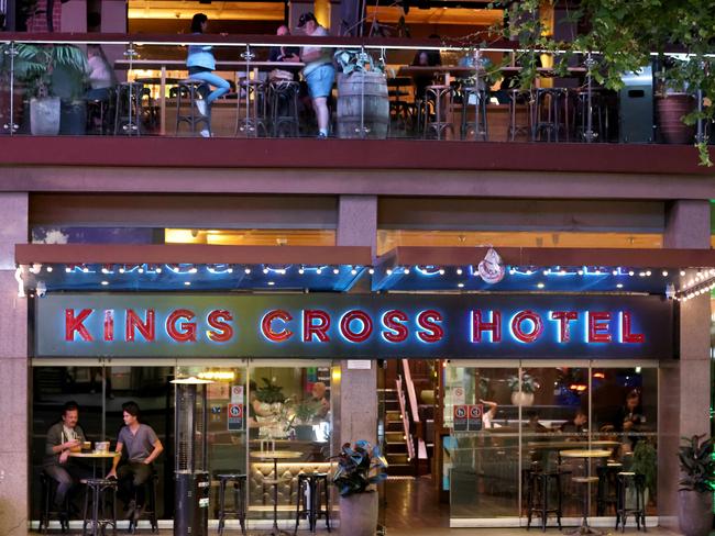 Residents of a new apartment building successfully complained about noise from the Kings Cross Hotel, forcing the closure of its rooftop for a period of time. Picture: Damian Shaw