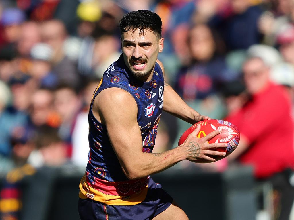 It took a while for the Crows to break down the Eagles. Picture: Getty Images