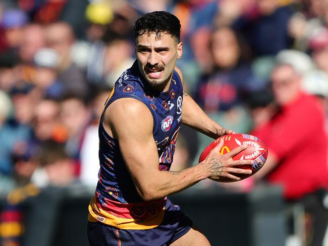 It took a while for the Crows to break down the Eagles. Picture: Getty Images