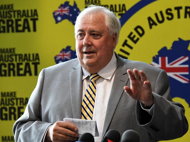 Clive Palmer in Bundaberg.