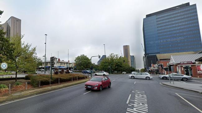 The fire broke out in an apartment building on Whitehorse Rd, Box Hill. Photo: Google Maps