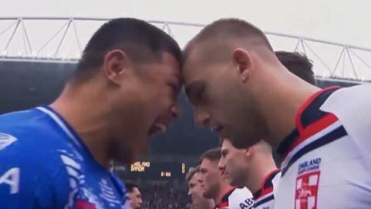 Samoa's pre-match war cry against England. Photo: X