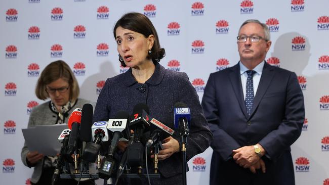 Premier Gladys Berejiklian on Thursday. Picture: NCA NewsWire / Dylan Coker