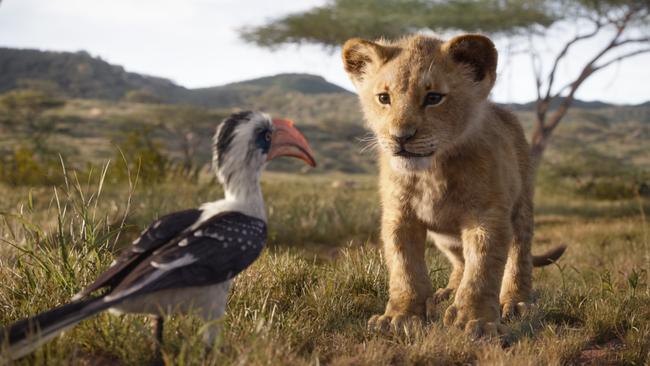 A scene from The Lion King.