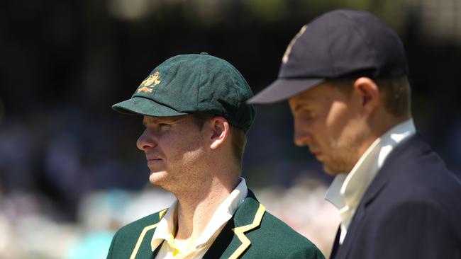 Joe Root has questioned Steve Smith’s Ashes batting record. Picture: Getty