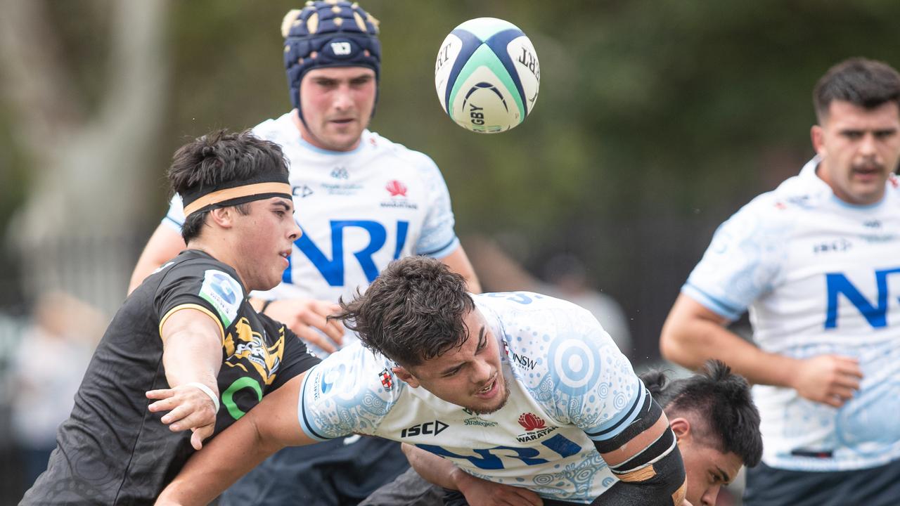 Footy legend watches on as Waratahs U20s battle for Aussie selectors attention