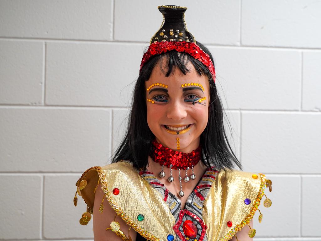 <p>Fitzgerald State School Year 6 student Evie English playing Queen Ethereal at the 2022 Fitzgerald Spectacular Concert held at the Mackay Entertainment and Convention Centre. Picture: Heidi Petith</p>