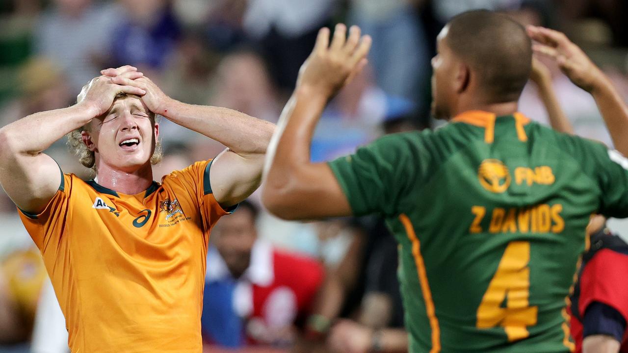 Henry Hutchison reacts to the loss in the second Dubai World Series event in a week.