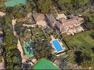 Harry and Meghan's AU$19 million mansion in Montecito, California. Picture: Google Maps.