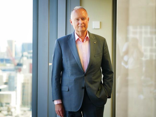 MELBOURNE AUSTRALIA - APRIL 9, 2025: Myer Family Investments (MFI) chairman Rupert Myer poses for a photo in Melbourne.Picture:  Luis Enrique Ascui