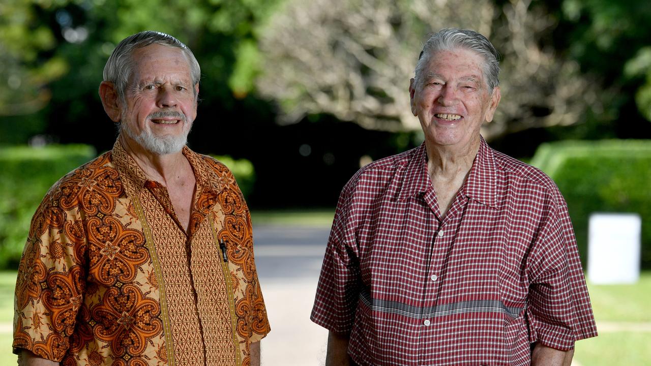 GBRO treasurer Neil Neil Renison and long-standing ACVC committee member Chris Dall 'Osto at Queens Gardens. Picture: Evan Morgan