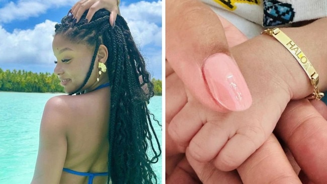 Halle Bailey has welcomed a baby boy. Picture: Instagram