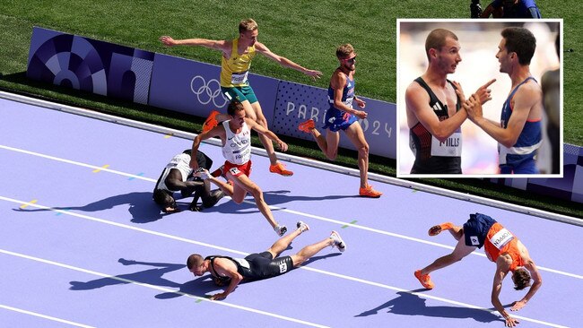 There was chaos in the 5000m heats.