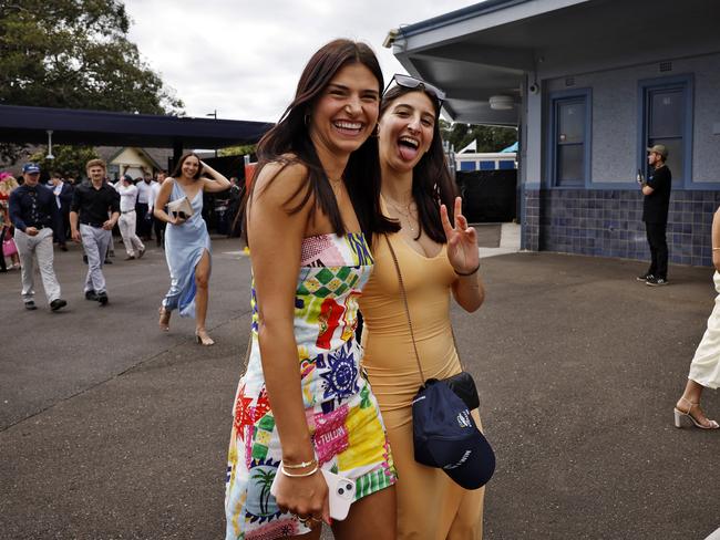 Punters arrive as the gates open. Picture: Sam Ruttyn