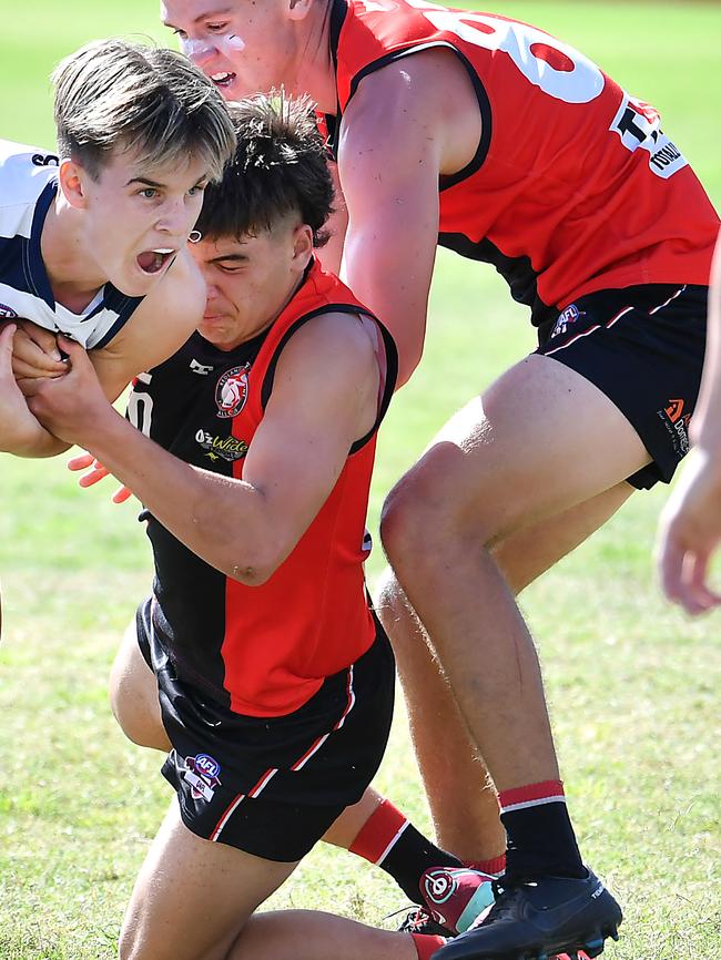 Redland-Victoria Point were hard workers on Saturday - like they were here earlier in the season against Broadbeach.