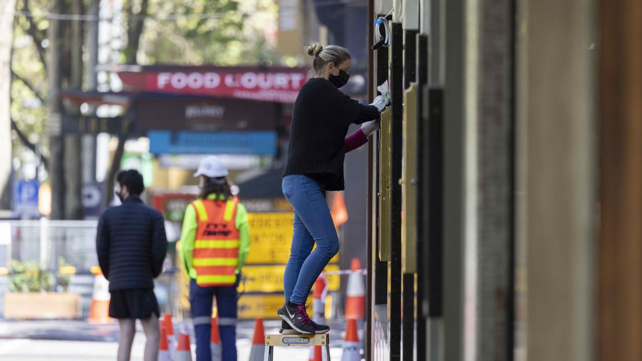 Lockdown in Melbourne will end at 70 per cent fully vaccinated. Picture: Wayne Taylor / NCA NewsWire