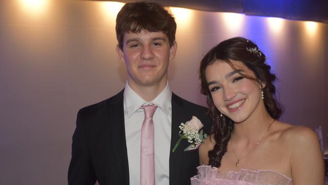 Piper Boyd and Isaac Sellwood at Queensland Academies Creative Industries formal.