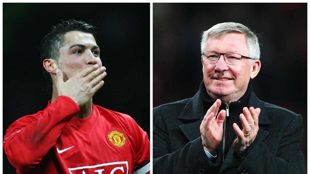 Cristiano Ronaldo and Sir Alex Ferguson.