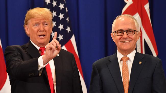 United States President Donald Trump and Australian Prime Minister Malcolm Turnbull.