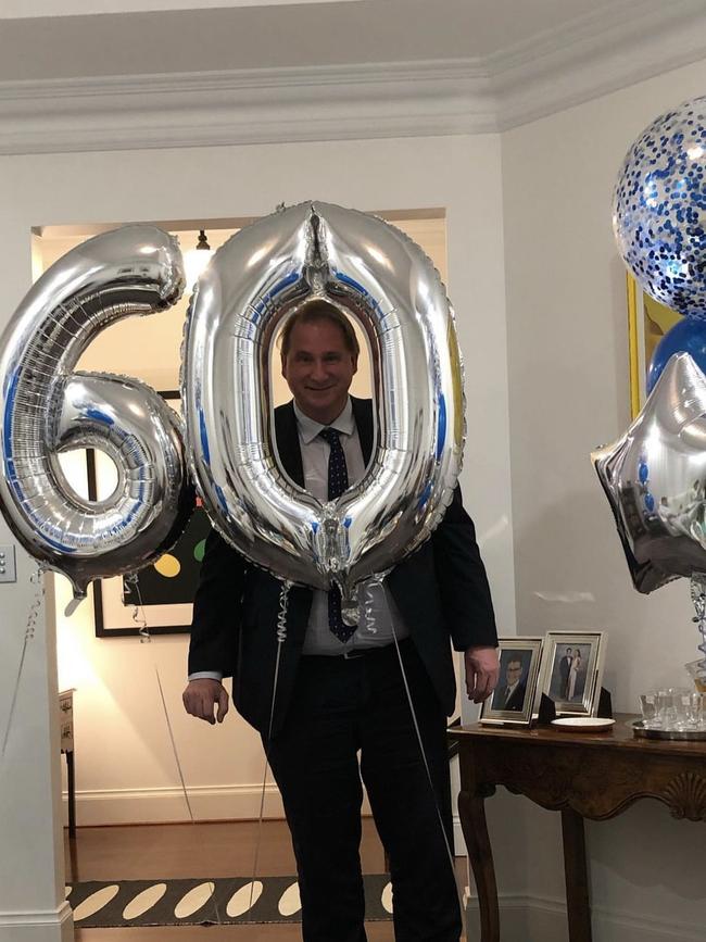 Dr Phil Tideman celebrating his 60th birthday in May 2019. Picture supplied by the family