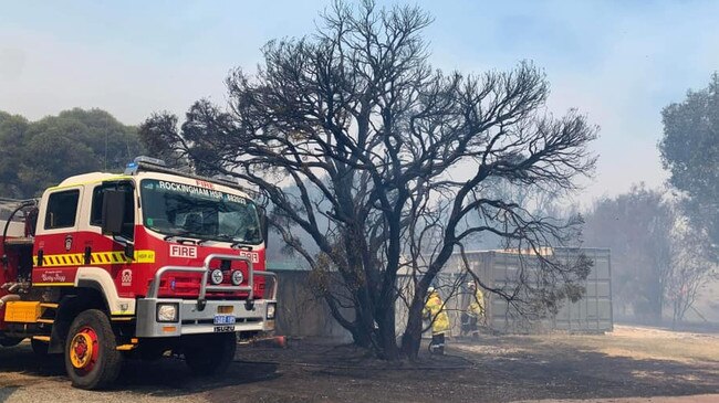 Firefighters have been working over the weekend to protect property in the Serpentine Jarrahdale area. Picture: DFES / Luke Newman