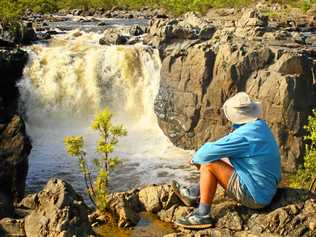 NATURAL FLOW: The Clarence River at Rainbow Falls at The Gorge during more plentiful times. Picture: Debrah Novak