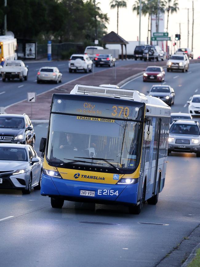 A Brisbane City Council bus pictured on Gympie Road, Kedron, Brisbane 9th of June 2019. Picture: AAP/Josh Woning