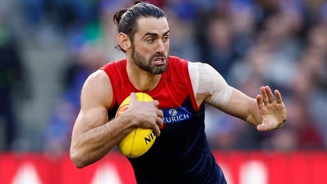 Brodie Grundy has been left out of Melbourne’s side to take on Brisbane. Picture: Getty Images