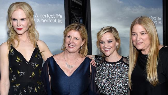 The Big Little Lies team: Nicole Kidman, Liane Moriarty, Reese Witherspoon and Bruna Papandrea. Picture: Getty Images