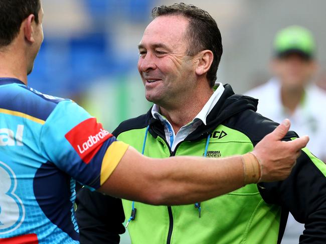 Ricky Stuart is yet to be fined in 2016 by the NRL for speaking out on referees. Pics Adam Head