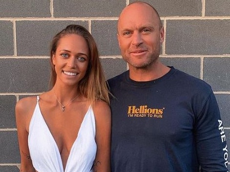 Chad Cornes with wife Mikayla Graetz. Picture: Instagram