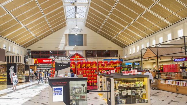 Box Hill Central’s deserted food precinct. Picture:Rob Leeson.