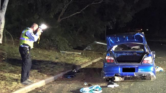 The scene of the crash in Melba, Canberra on May 20. Picture: ACT Police