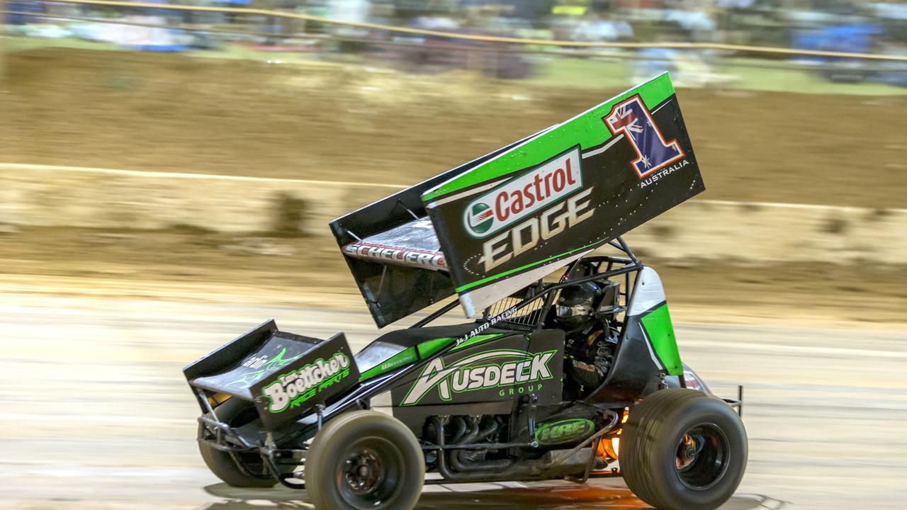 National Sprintcar champion Andrew Scheuerle returns to his home track at Toowoomba Speedway on Saturday night. Picture: 44 Photography