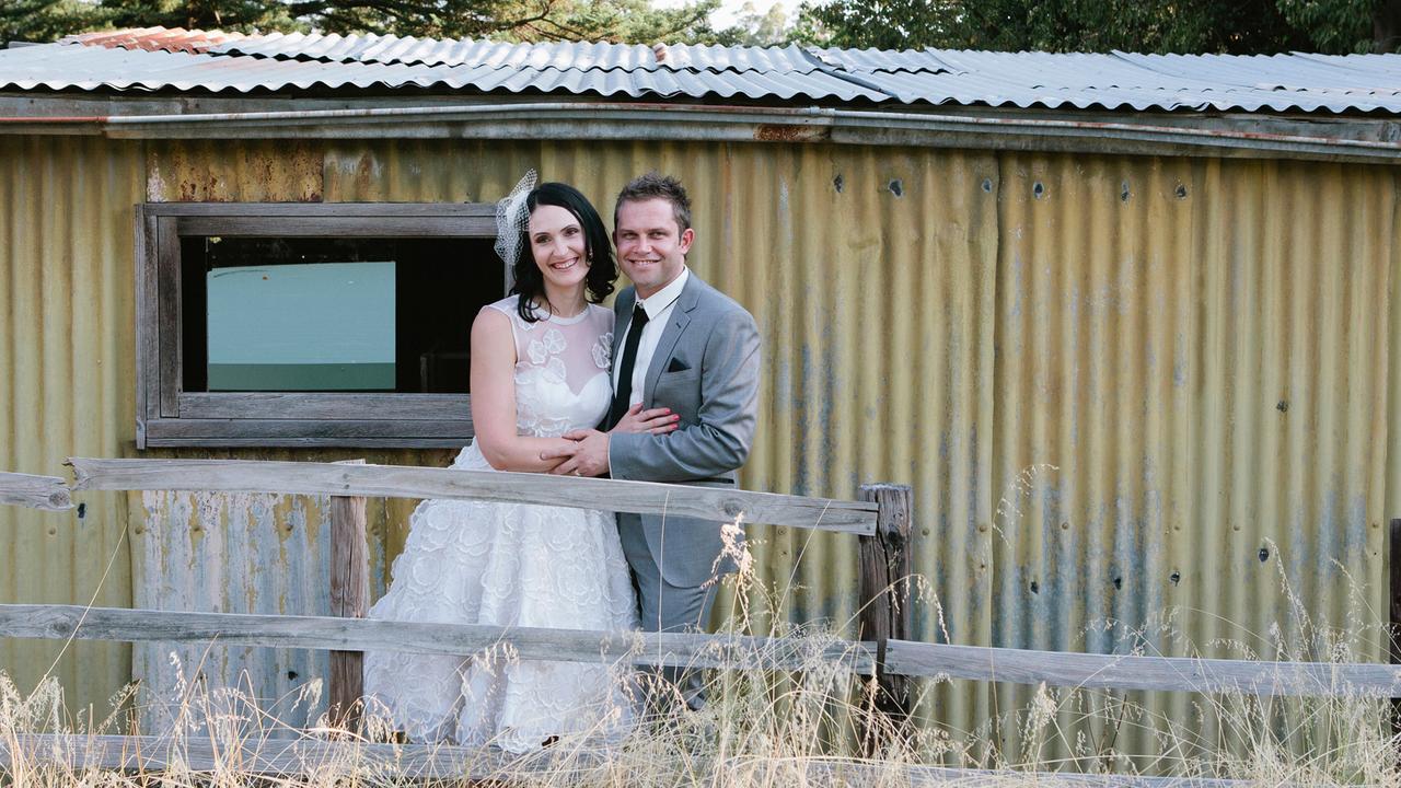 It took Rory Winter and Rebecca Jancauskas three months to find a band for their wedding. Picture: Supplied