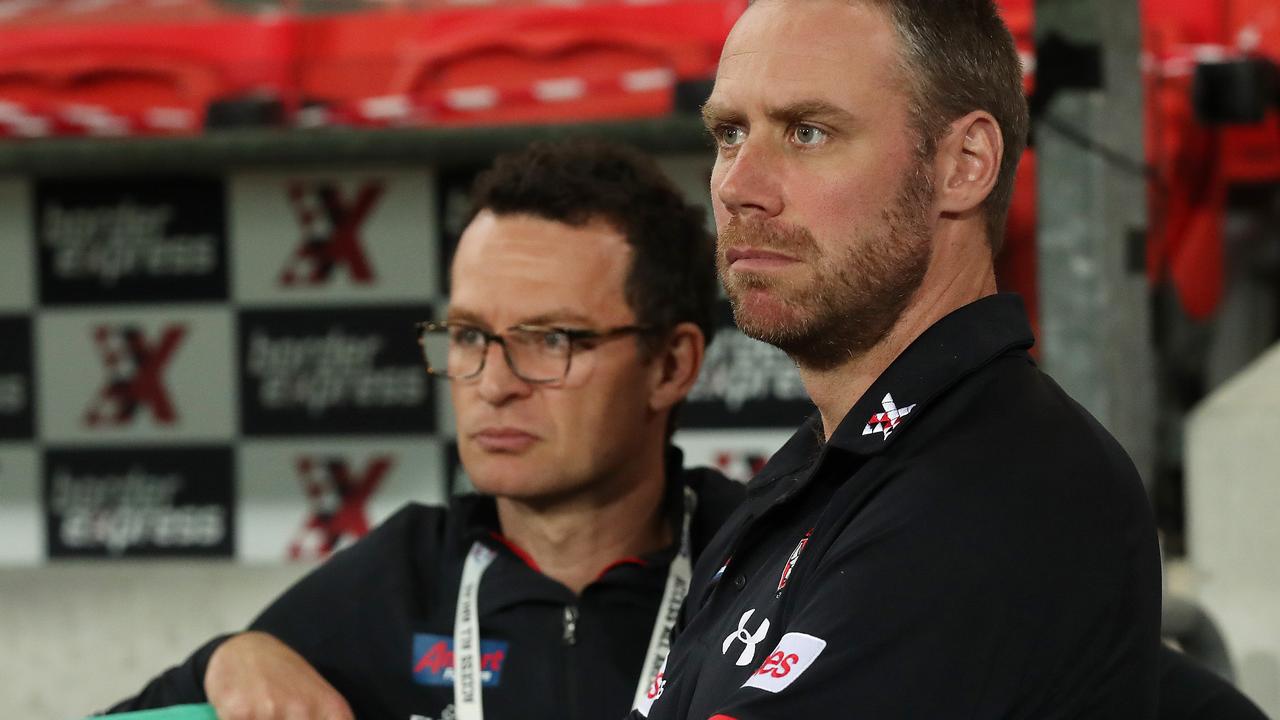 Essendon coach Ben Ruttyn and CEO Xavier Campbell. Pic: Michael Klein